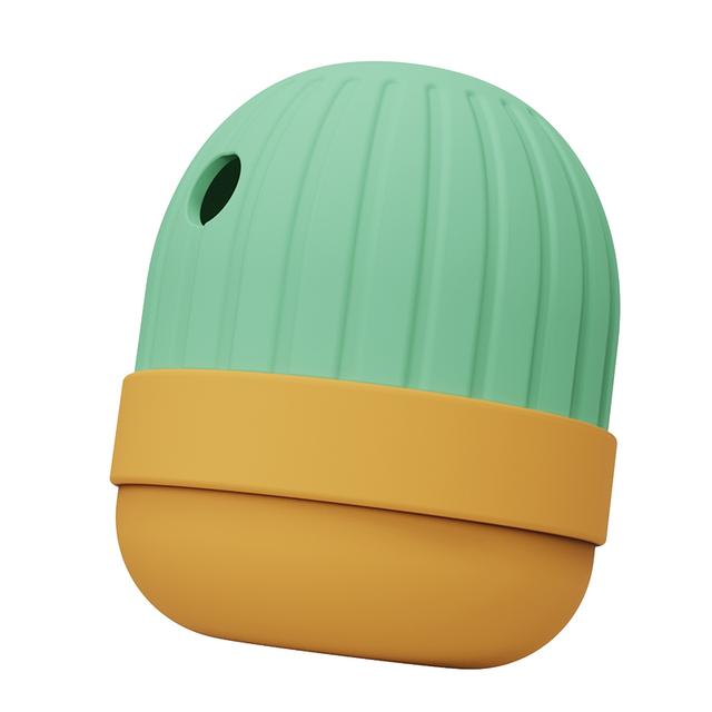 image of Round Interactive Silicone Treat Dispensing Dog Toy