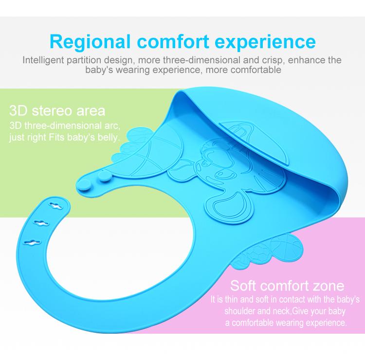 Embossed Silicone Baby Bib