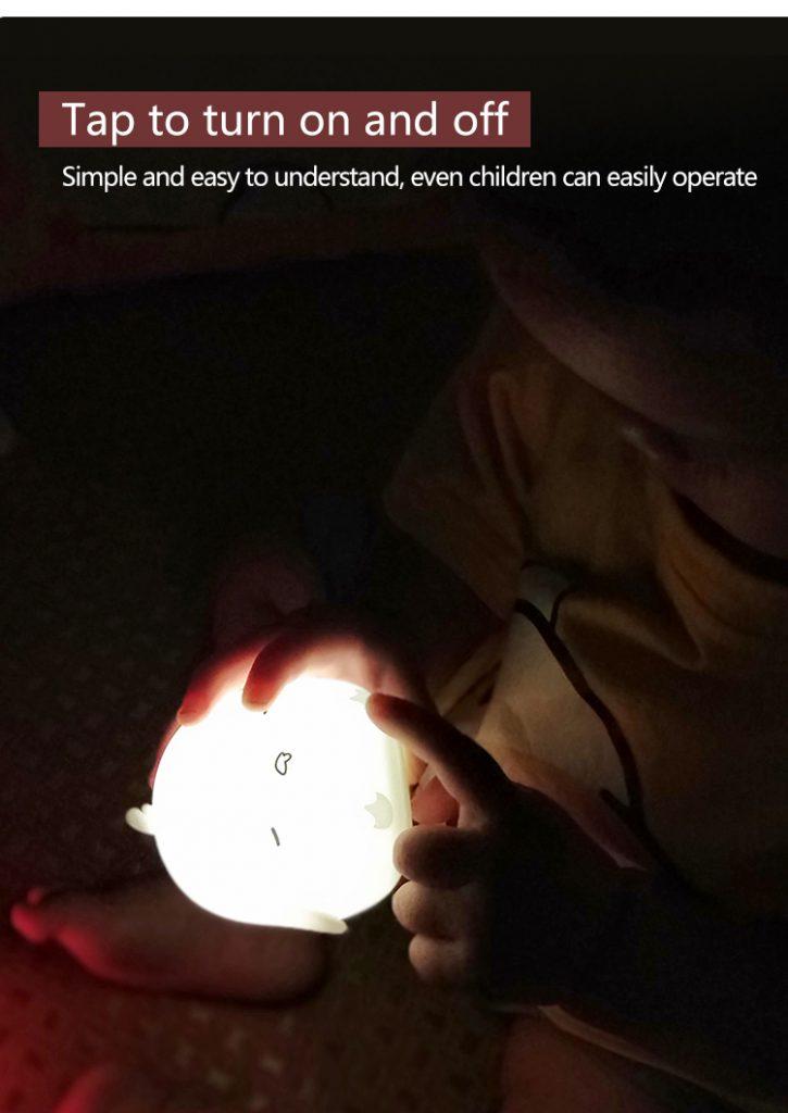 Mini Silicone Night Light for Baby