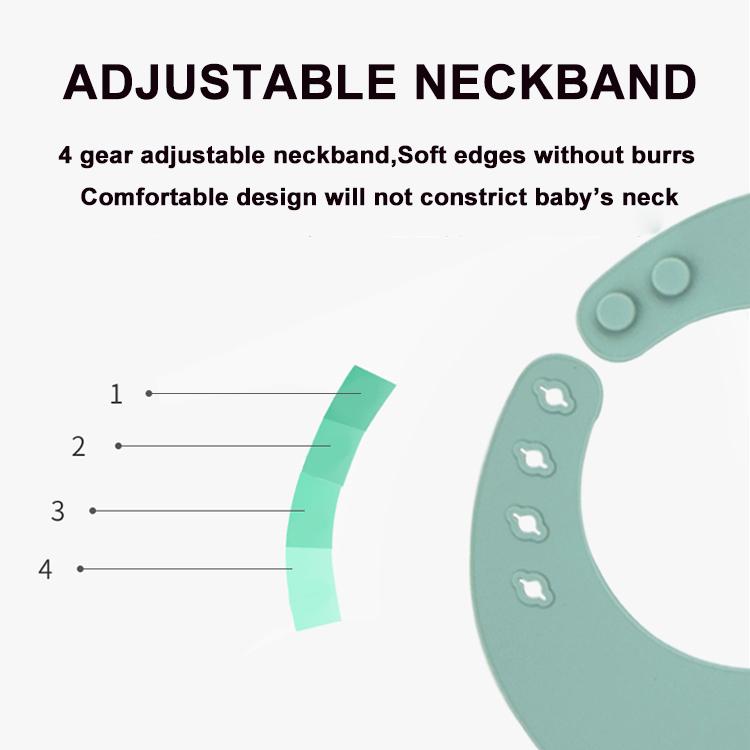 printed silicone baby bib