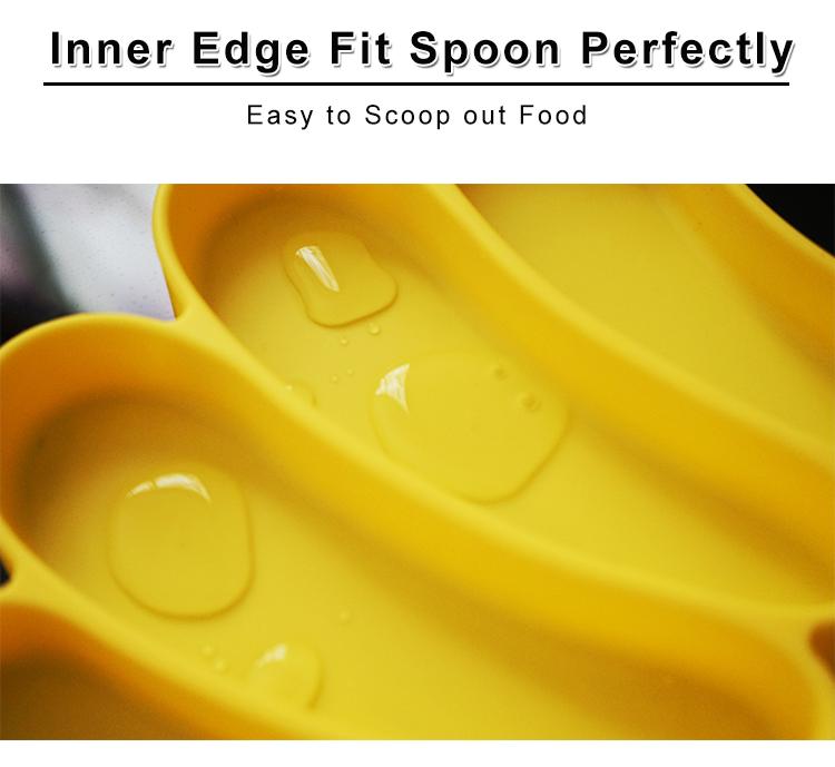 banana silicone baby plate