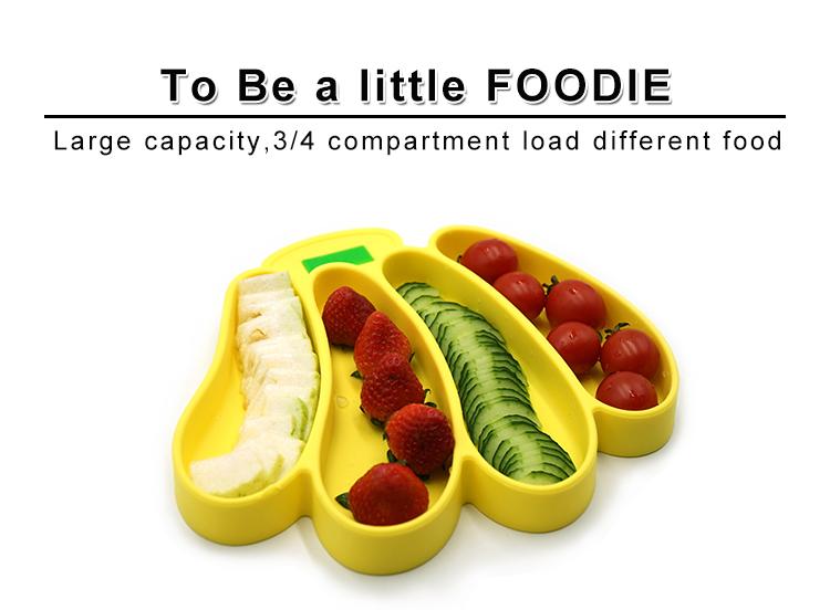 banana silicone baby plate