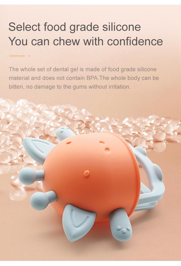 silicone teething mitten for baby