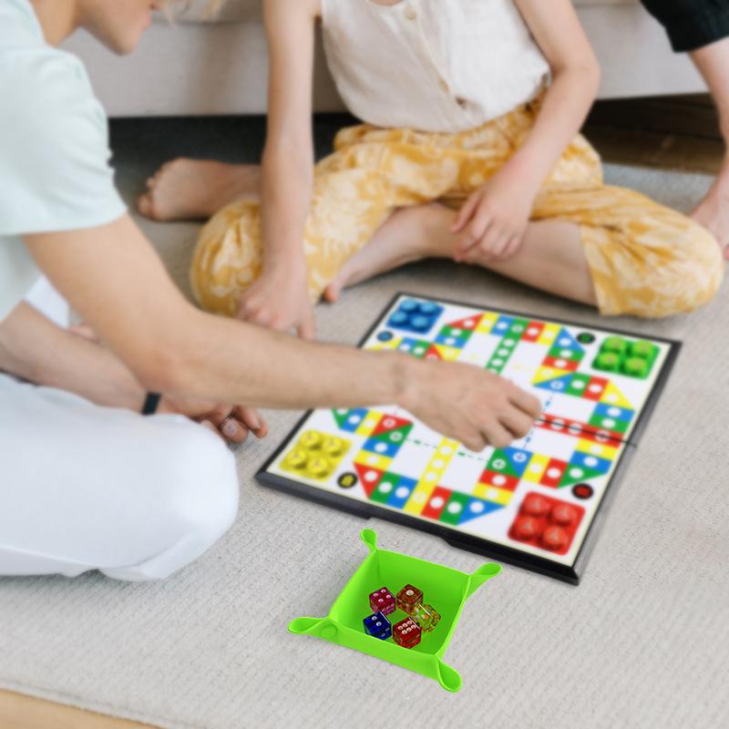 silicone foldable board game bowl dice tray