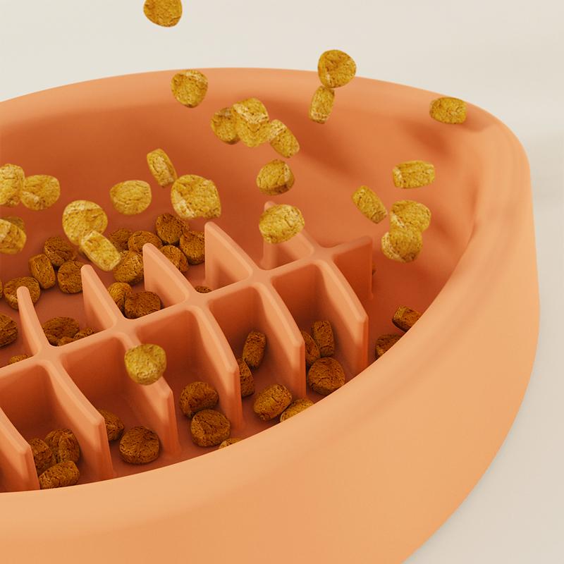 american football shape silicone dog bowl