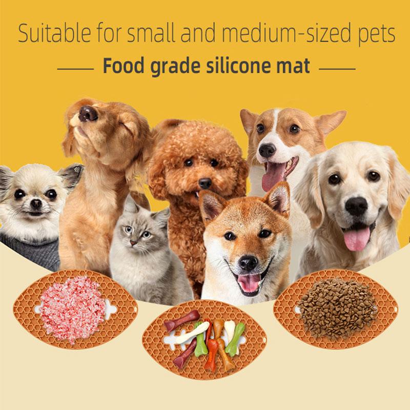 american football shape silicone feeding mat for pet