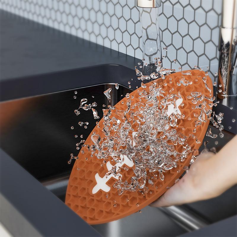 american football shape silicone feeding mat for pet