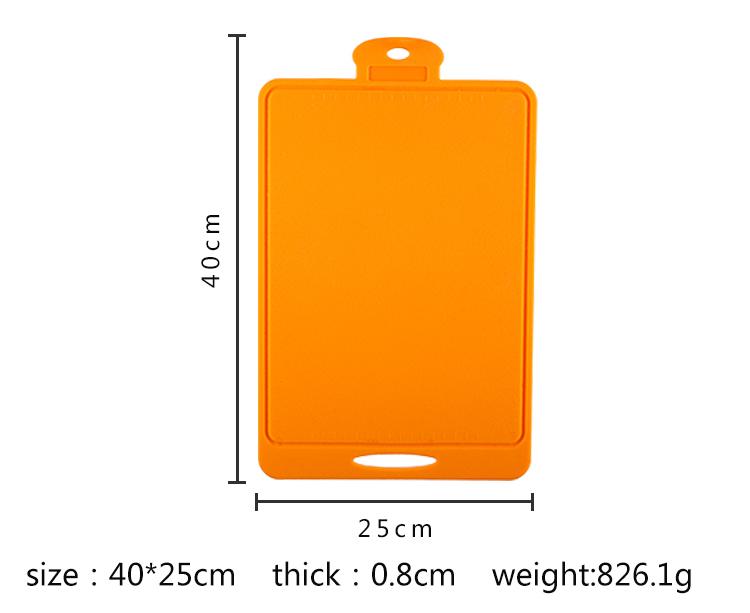 silicone chopping board with groove size