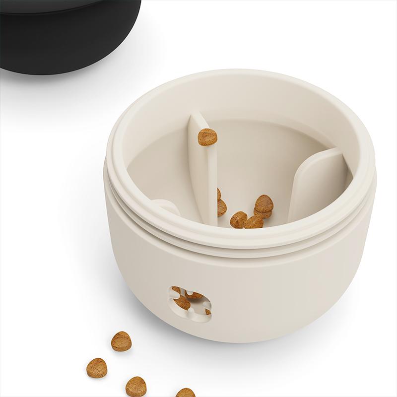 gentleman style interactive silicone treat dispensing dog toy