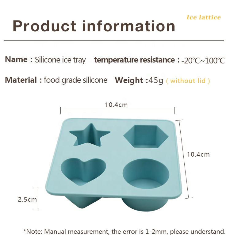 4 cavity silicone ice mold parameter