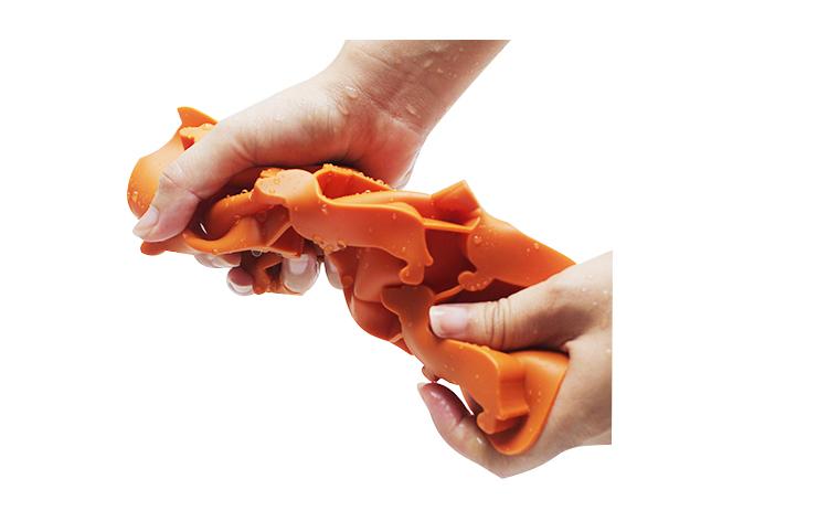 dachshund shape silicone ice tray mold twist