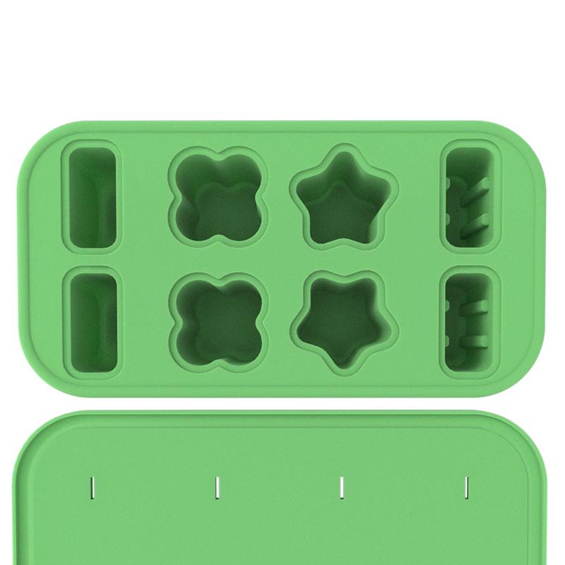 ice cream tools silicone popsicle mold with lid