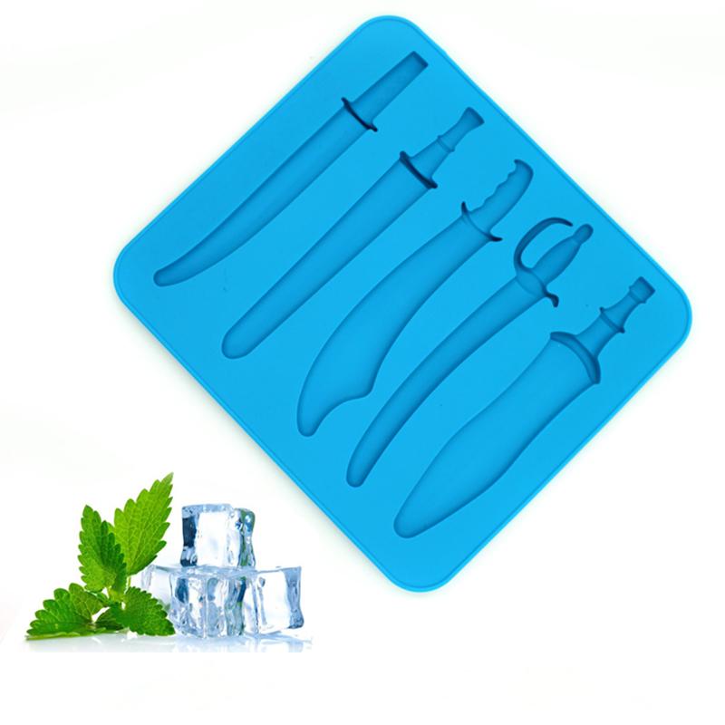 sword shape silicone ice tray mold