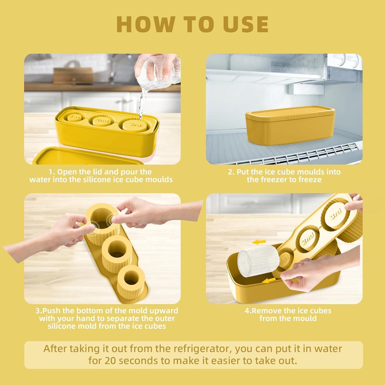 silicone ice cube tray for stanley cup how to use